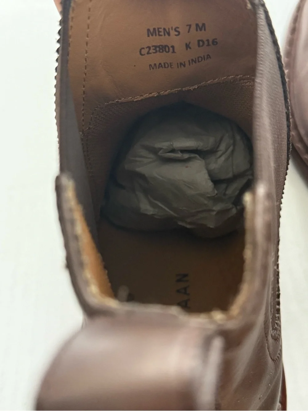 Cole Haan Men's Dark Brown Leather Chukka Chelsea Boots